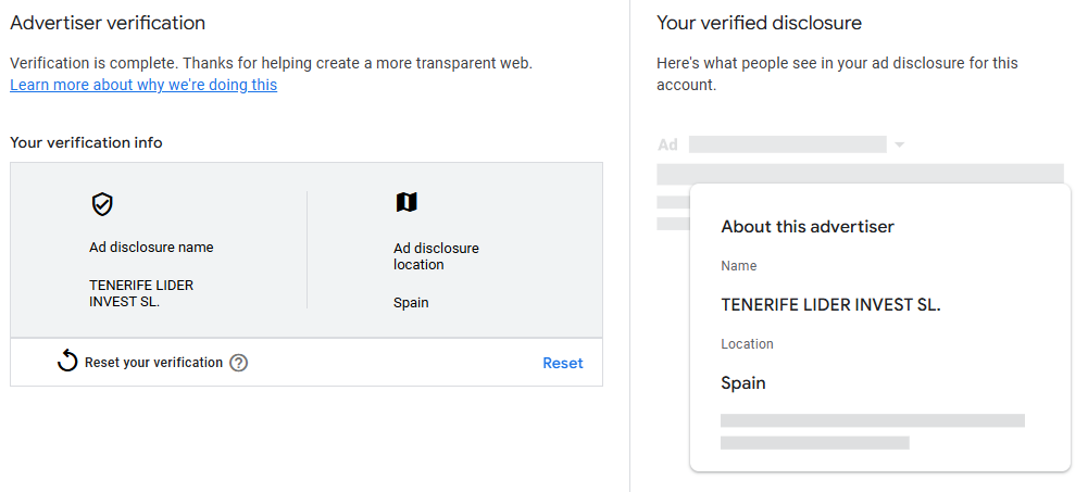 La Medusa Restaurant Google Ad Account Verification