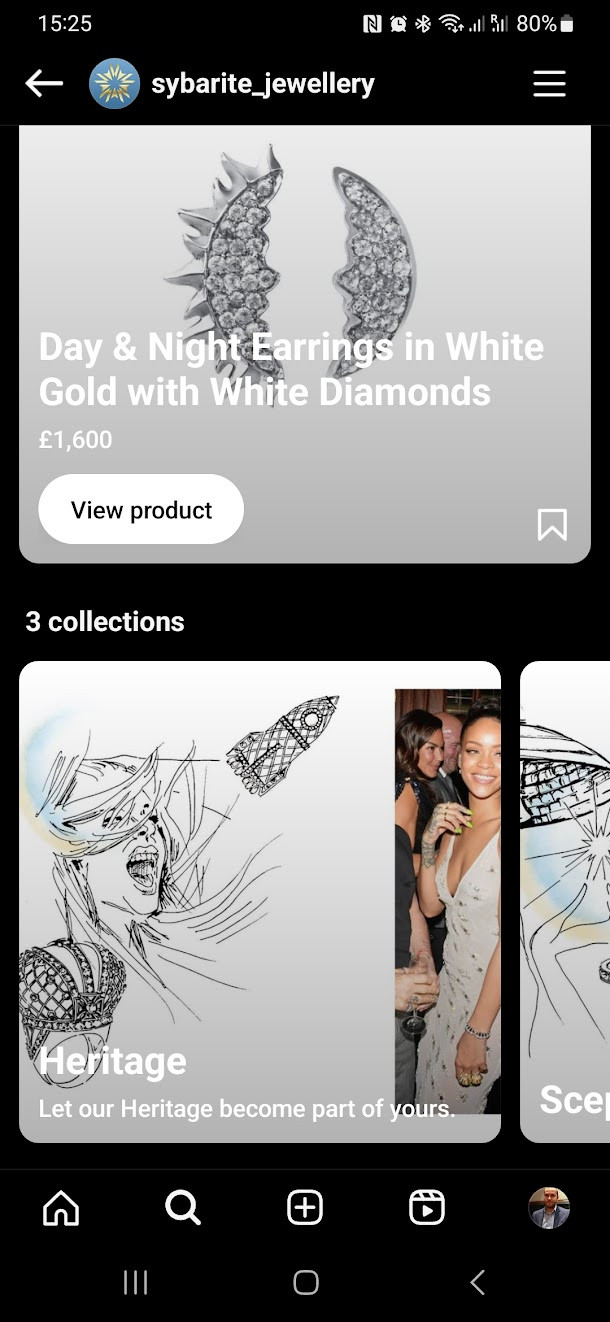 How to promote high-end jewellery online - Instagram Shopping