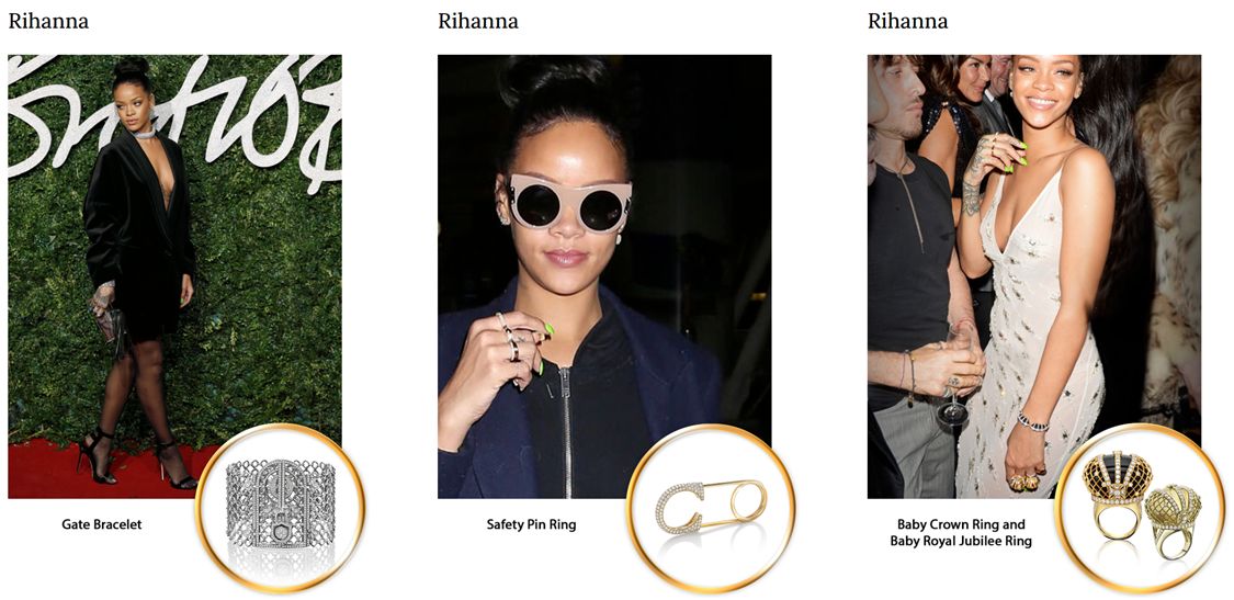 How to promote high-end jewellery online - rihanna